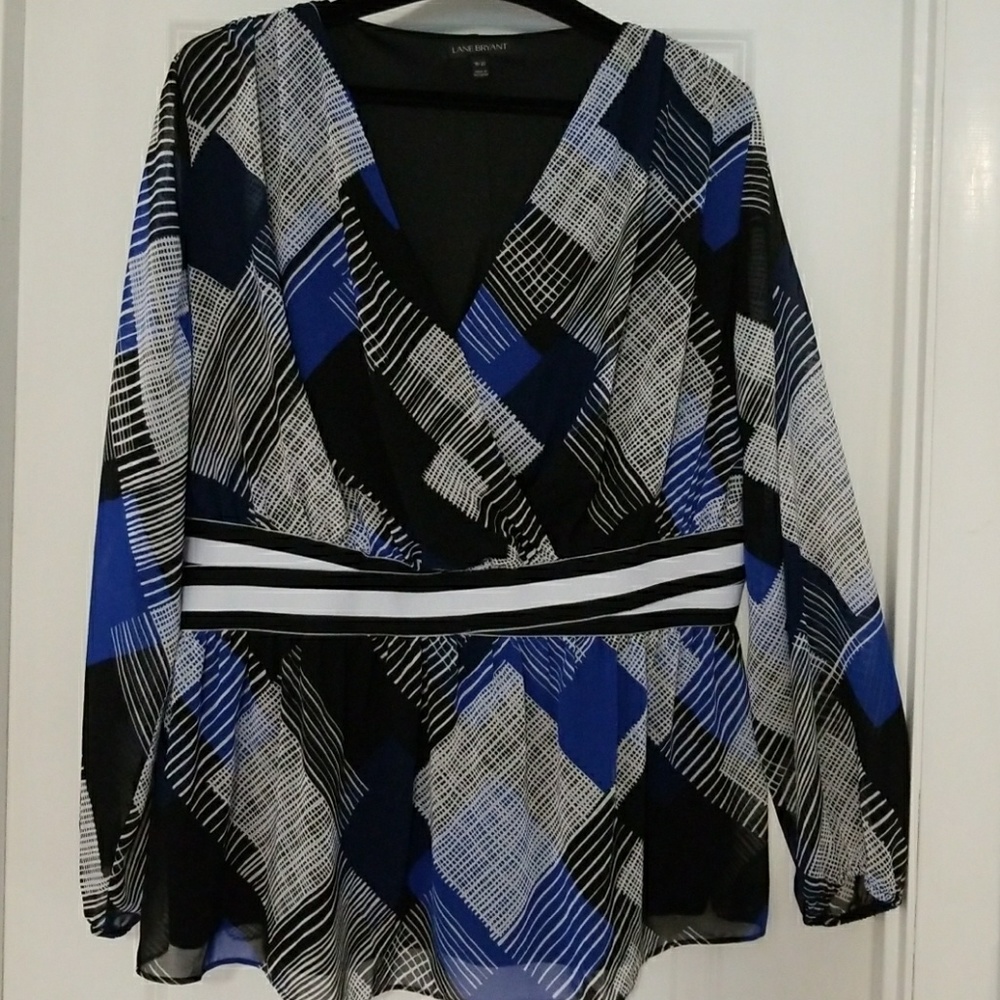 Geometric Pattern Blouse